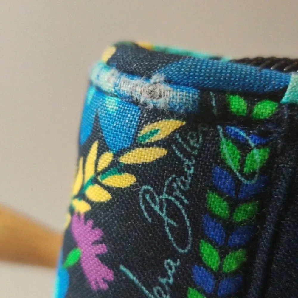 Vera Bradley MidNight Blue and Black Hues Floral Clutch Wallet - Picture 7 of 16
